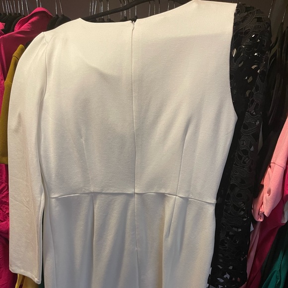 SOLD - Boston Proper Sz 10 Ivory Black Lace Dress NWT - Picture 3 of 5